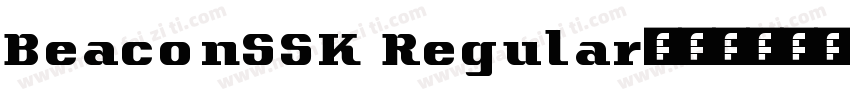 BeaconSSK Regular字体转换